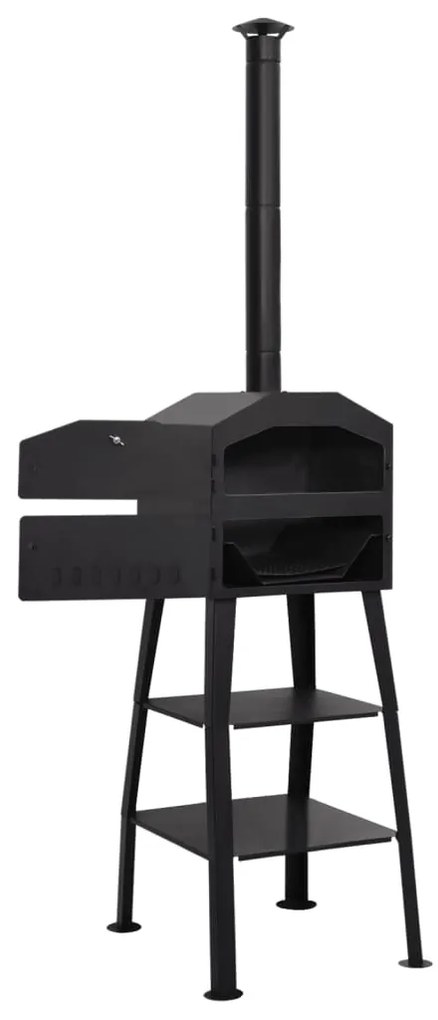 vidaXL Φούρνος Πίτσας Υπαίθριος με Κάρβουνα με 2 Πυρότουβλα