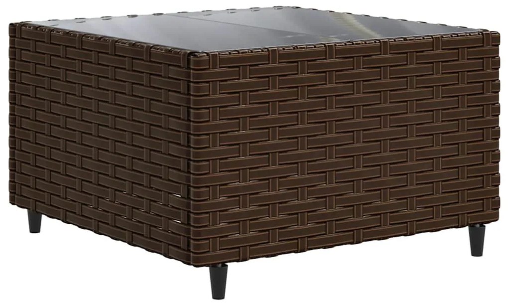 vidaXL Σαλόνι Κήπου Σετ 7 Τεμαχίων Καφέ Συνθετικό Ρατάν με Μαξιλάρια