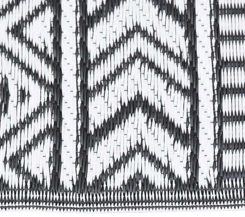 vidaXL Χαλί εξωτερικού χώρου ARAKIL Μαύρο 160x230 cm PP