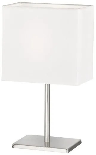 Επιτραπέζιο Φωτιστικό Νίκελ Kate Η30 Φ17 Fischer Honsel-850113-Λευκό 850113