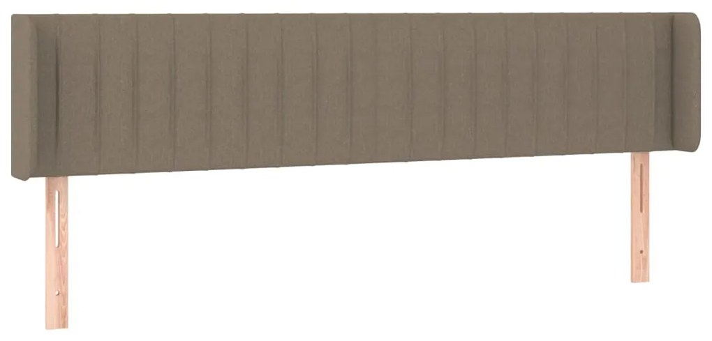 vidaXL Κεφαλάρι με Πτερύγια Taupe 183x16x78/88 εκ. Υφασμάτινο