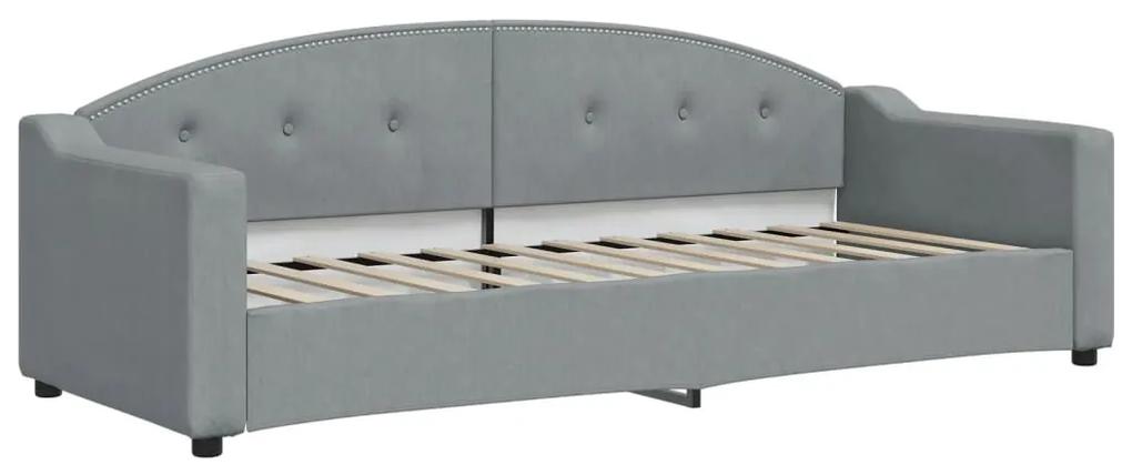 vidaXL Καναπές Κρεβάτι Ανοιχτό Γκρι 80 x 200 εκ. Υφασμάτινος