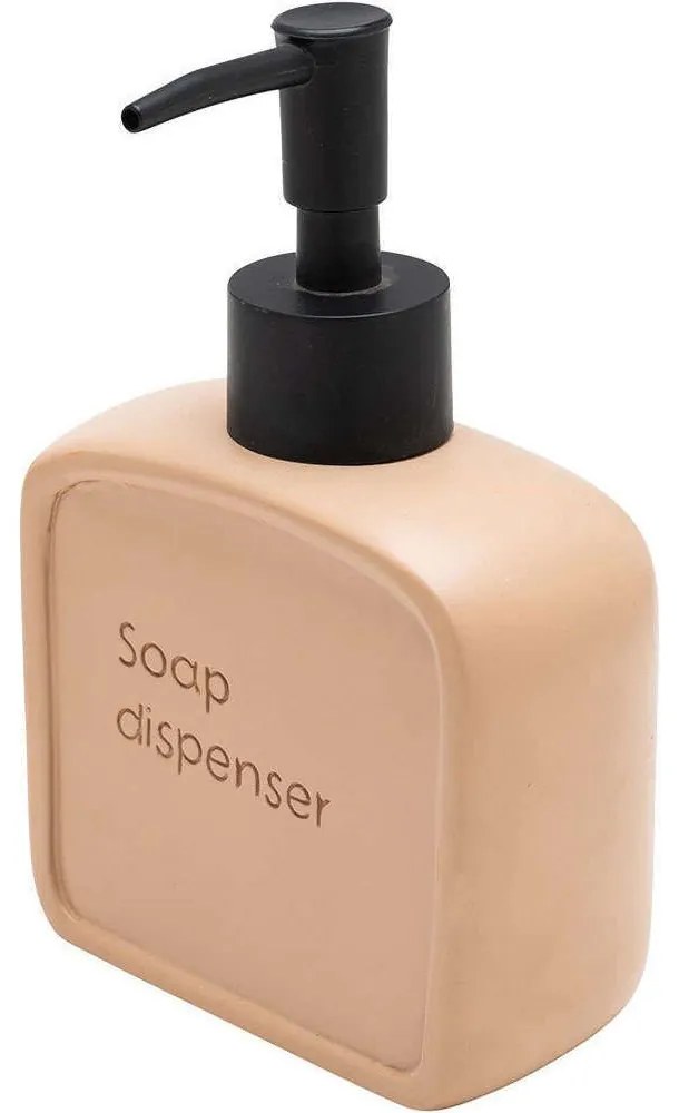 Δοχείο Κρεμοσάπουνου Text 02-13417 9,5x4,6x15cm 210ml Beige Estia Resin