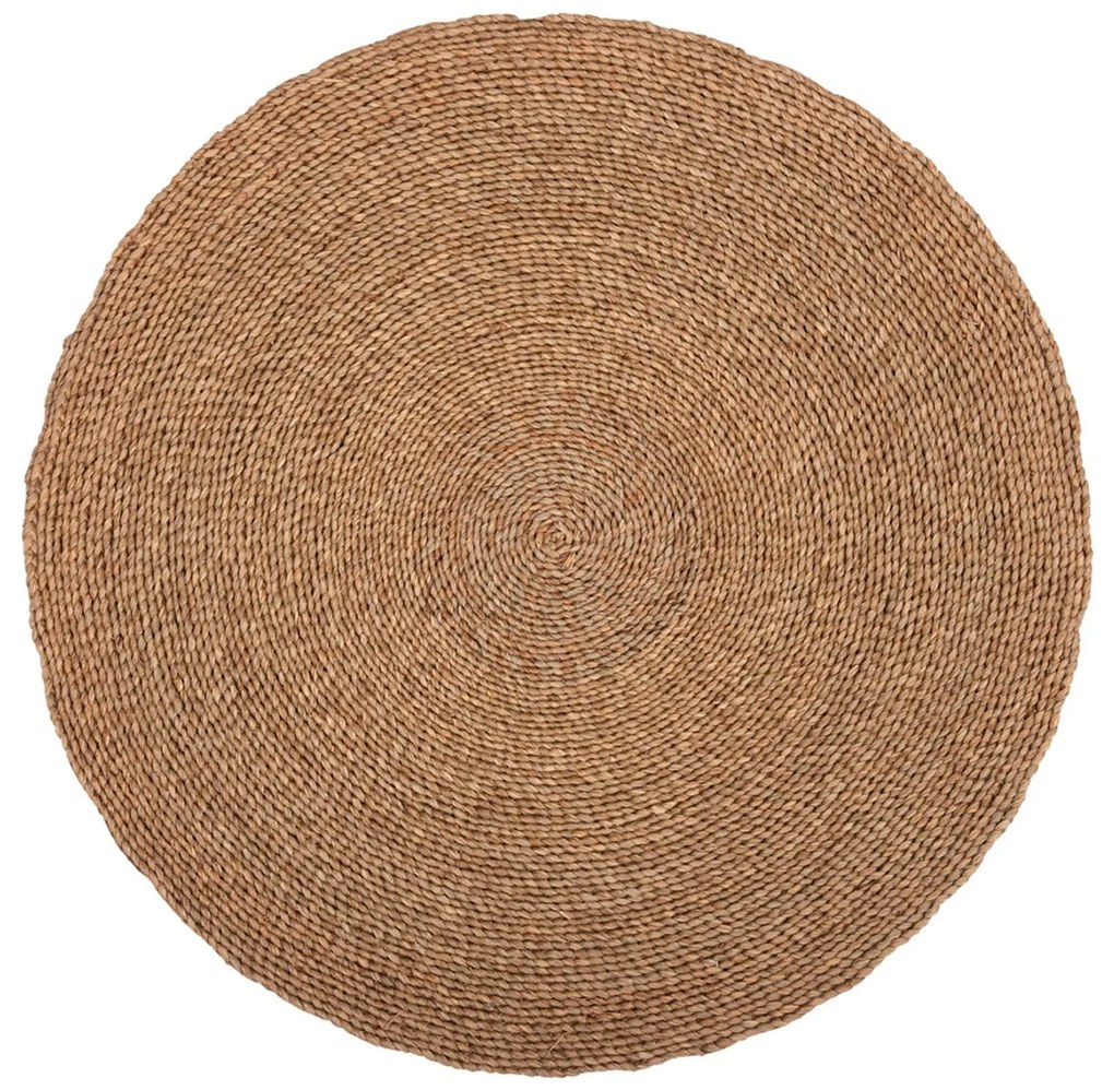 ROUND RUG CRATER  MENDONG GRASS IN NATURAL COLOR Φ150cm.