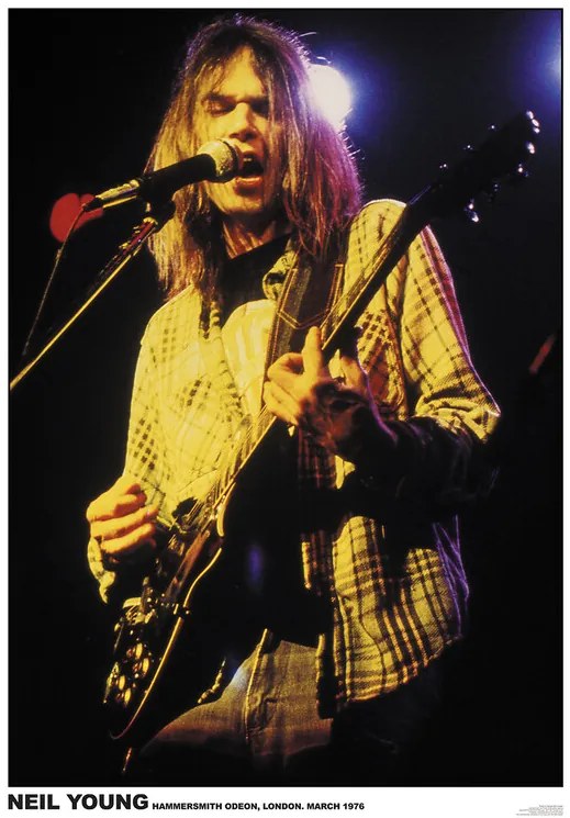 Αφίσα Neil Young - Hammersmith Oden London 1976, (59.4 x 84 cm)