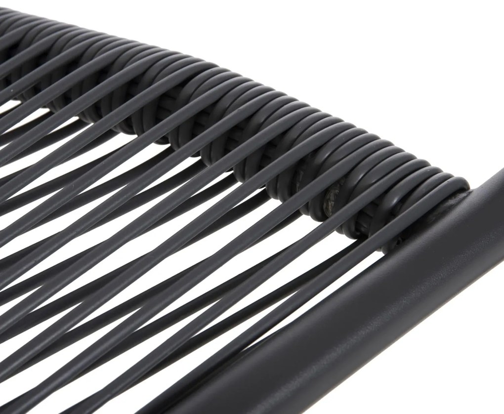 Καρέκλα - Πολυθρόνα SWIFTER C5969.01 Γκρί Μέταλλο με Γκρί Συνθετικό Rattan 54x61x75Υεκ. 54x61x75 εκ.