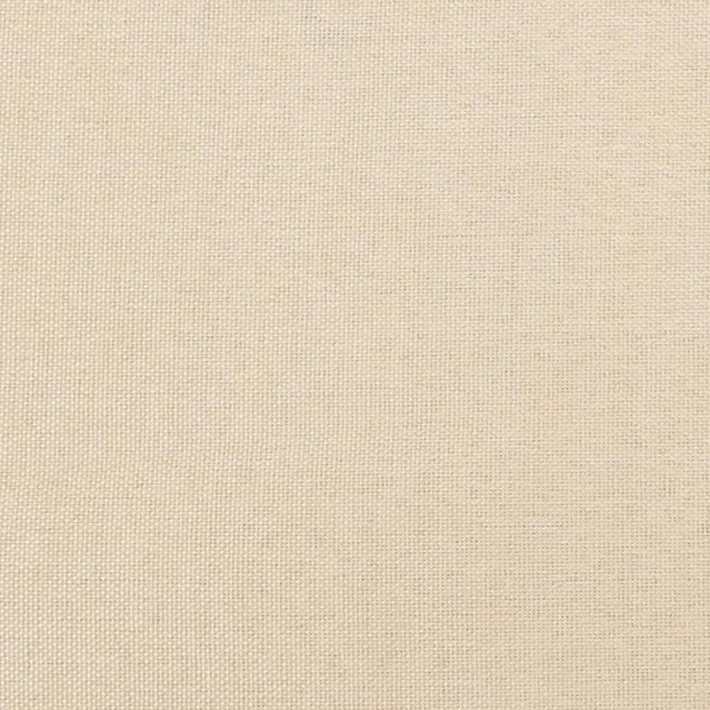 vidaXL Κεφαλάρι Κρεμ 144x7x118/128 εκ. Ύφασμα