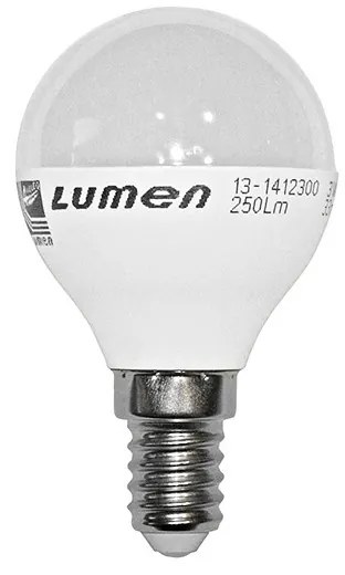 Adeleq Led Λάμπα Σφαιρικό Ε14 3W 230V Θερμό 3000Κ 13-1412300