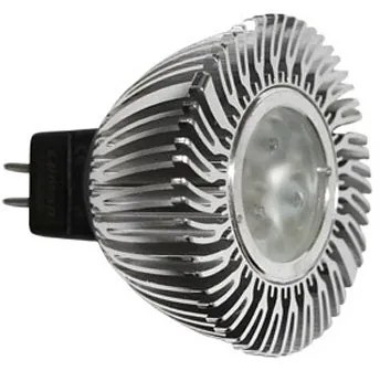 Adeleq Λάμπα Ισχύος Led Mr16 Αλουμινίου 5W 12Vac-Dc Ντιμαριζόμενο Με Εναλλάξιμο Φακό 8° Ψυχρό 13-16580