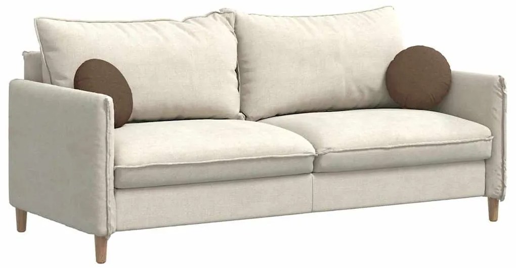 vidaXL Μαξιλάρια καθισμάτων 2 pcs Καφέ Ø30 x 13 εκ ύφασμα