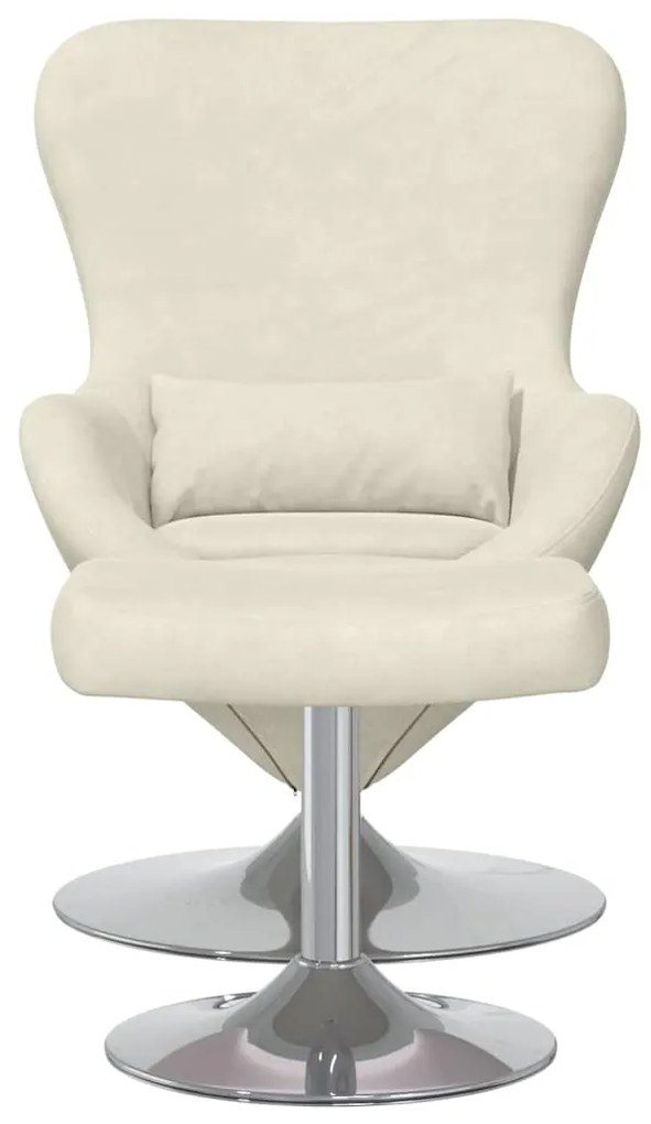 vidaXL Κάθισμα-αυγό 2 pcs Κρεμ 63 x 73 x 90 εκ Βελούδο