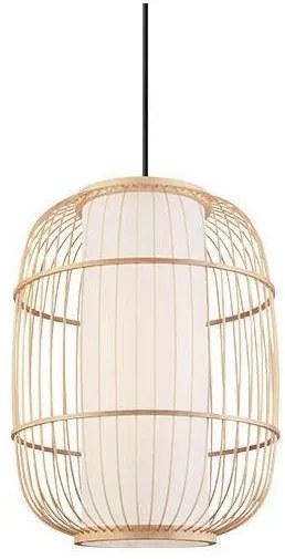 Κρεμαστό Φωτιστικό Οροφής ARTE ILLUMINA E27 Φ30 Bamboo 144-31005 Eurolamp-144-31005-Μπεζ 144-31005