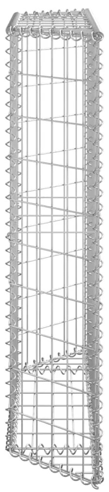 vidaXL Συρματοκιβώτιο-Γλάστρα Υπ. Τραπέζιο 100x20x100 εκ Γαλβ. Χάλυβας