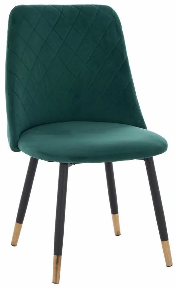 Καρέκλα HM8740.03 48x49x87cm Pine Βελούδο, Μέταλλο