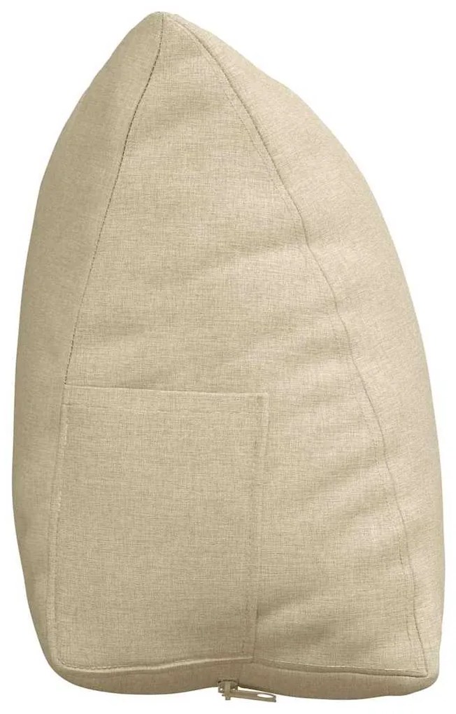 vidaXL Μαξιλάρι Πλάτης Κρεμ 60 x 20 x 50 εκ. ύφασμα