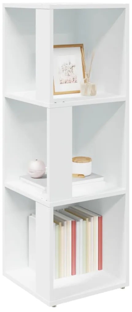 vidaXL Ντουλάπι Γωνία Λευκό 33 x 33 x 100 εκ. από Επεξ. Ξύλο