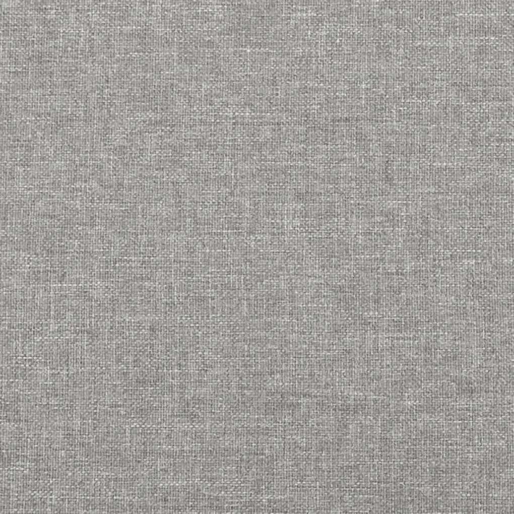 Πλαίσιο Κρεβατιού με Κεφαλάρι Αν. Γκρι 120x200 εκ. Υφασμάτινο - Γκρι
