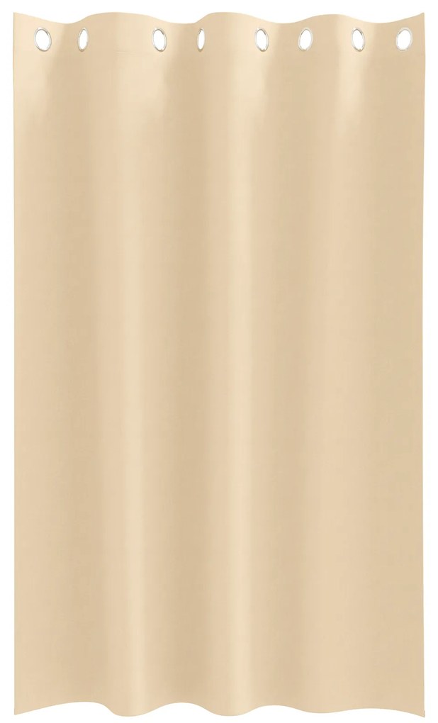 vidaXL Κουρτίνες με κουρτίνες 2 pcs Κρεμ 175 x 140 εκ. Πολυεστέρας