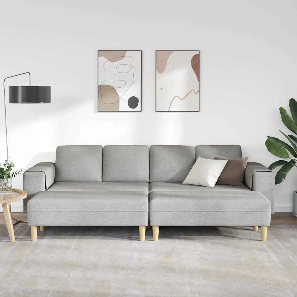 vidaXL Σετ Καναπέ 3 pcs Σκούρο γκρι ύφασμα