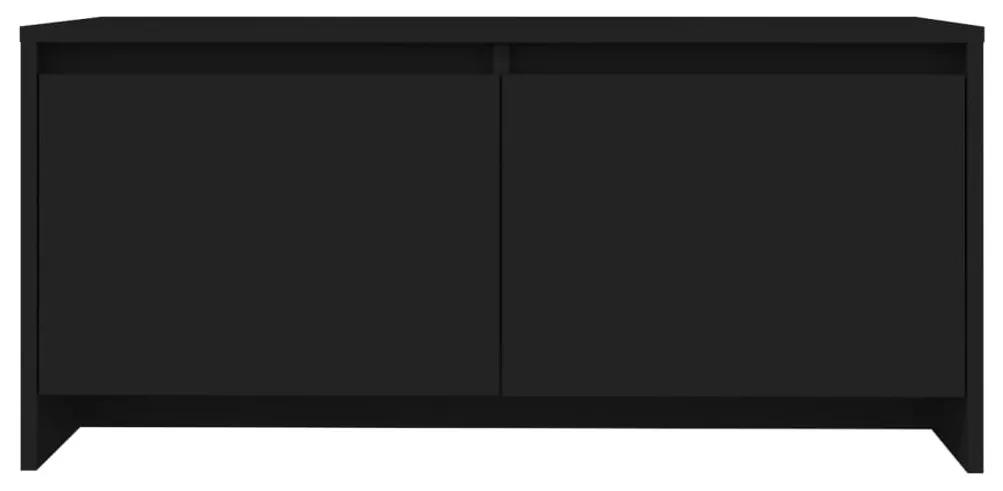 Τραπεζάκι Σαλονιού Μαύρο 90 x 50 x 41,5 εκ. από Μοριοσανίδα - Μαύρο