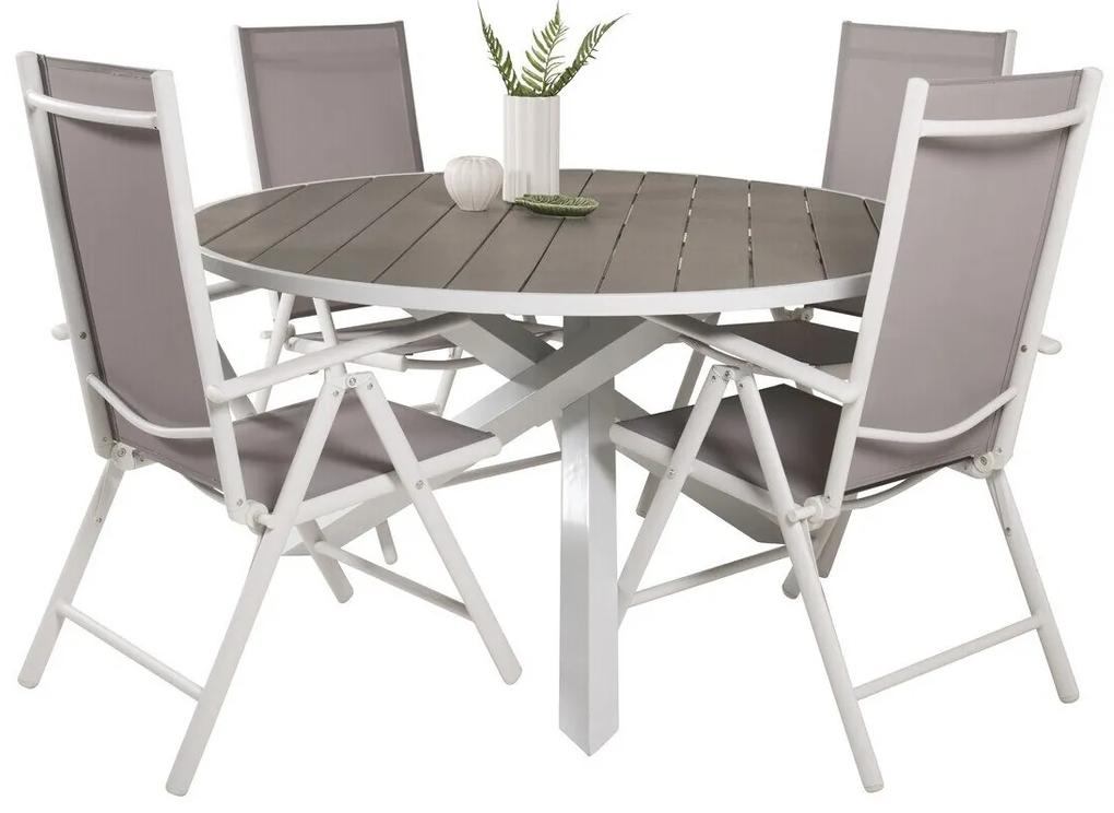 Σετ Τραπέζι και καρέκλες Dallas 2388, Polyξύλο, Ύφασμα, Μέταλλο | Epipla1.gr