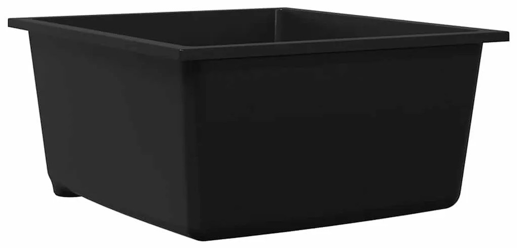 vidaXL Σιντρινο κουζίνας Μαύρο 38 x 44 x 20 εκ. Γρανίτης