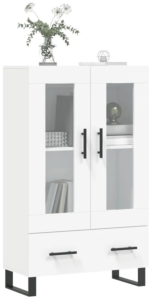 vidaXL Ντουλάπα Λευκή 69,5 x 31 x 115 εκ. από Επεξεργασμένο Ξύλο
