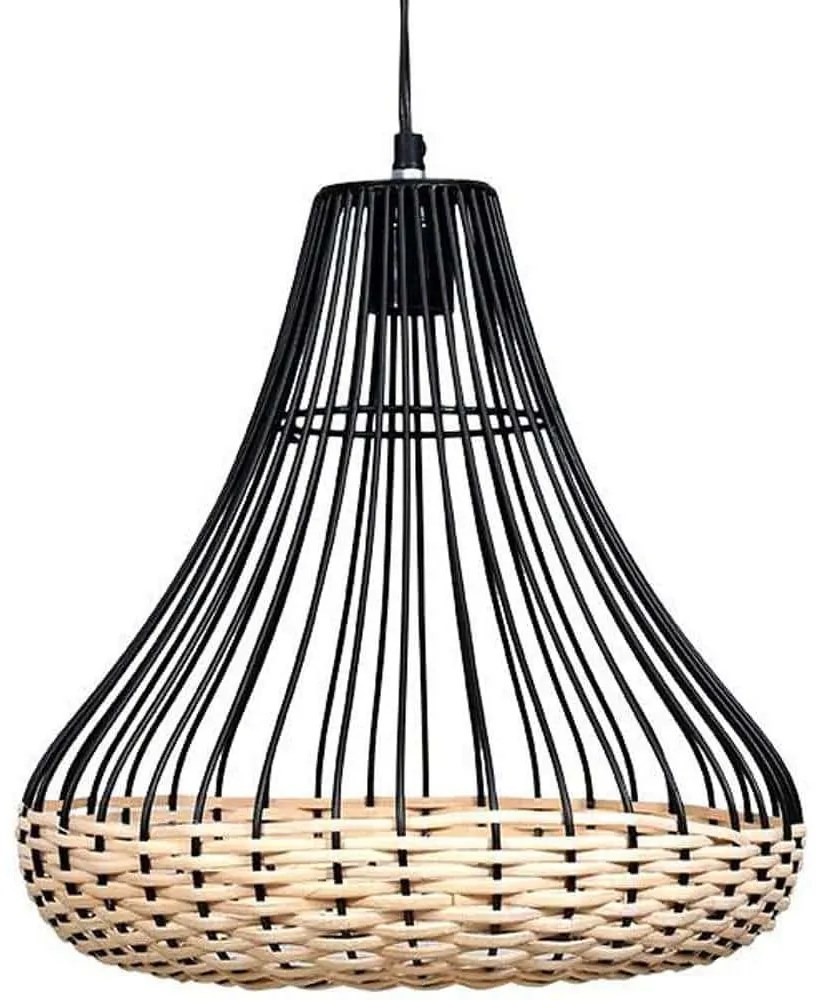 Φωτιστικό Οροφής 949-124-007 33x33cm 1xE27 60W Natural-Black