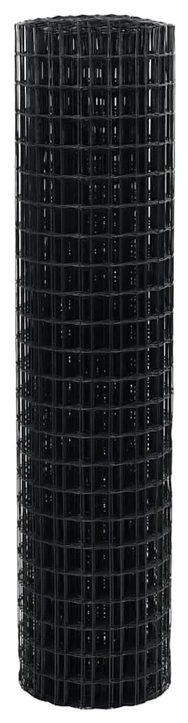 vidaXL Φράχτης Εuro Γκρι 1 x 25 m Σίδηρος με επικάλυψη PVC