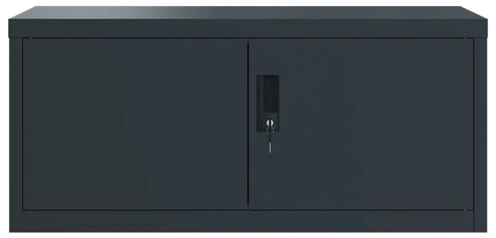 vidaXL Αρχειοθήκη Ανθρακί 90 x 40 x 110 εκ. Ατσάλινη