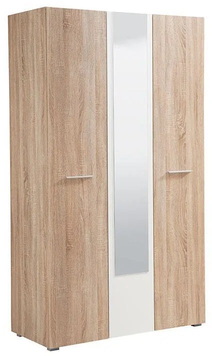 Ντουλάπα Ritmo με Καθρέφτη 3Κ1Ο Sonoma 114.5x51.5x200 εκ. 114.5x51.5x200 εκ.