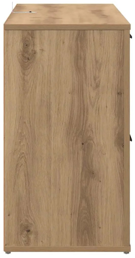 vidaXL με συρτάρι artisan δρυς 100 x 33 x 59.5 εκ Επεξεργασμένο ξύλο