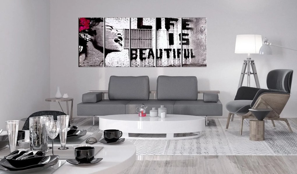 Πίνακας - Banksy: Life is Beautiful 200x80