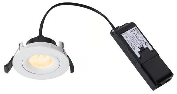 Χωνευτό Σποτ Οροφής Downlight Μπάνιου LED 8W IP44 2700K Aliki Nordlux 2310320001 Λευκό