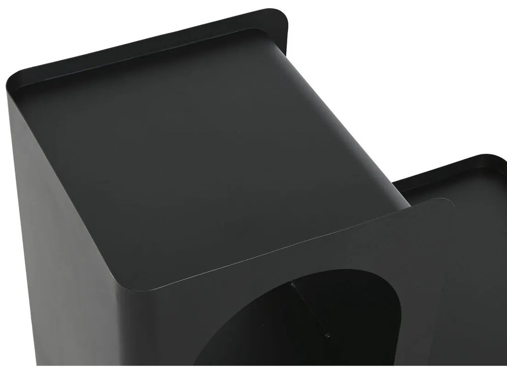 Βοηθητικό Τραπέζι Home ESPRIT Μαύρο Μέταλλο 60 x 30 x 60 cm