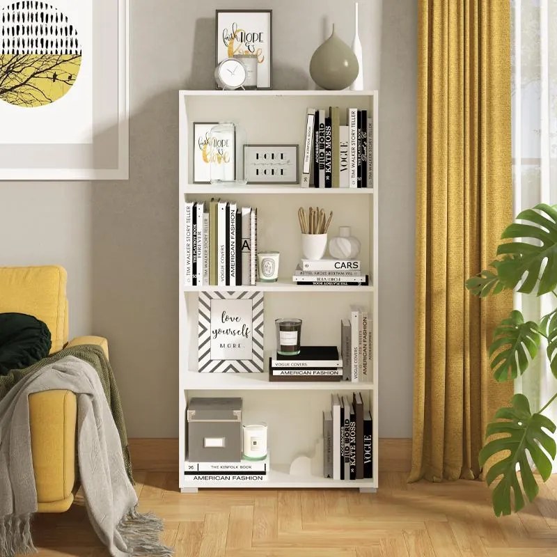 Βιβλιοθήκη Tomar 4 Λευκό 70x24,5x142 εκ. 70x24.5x142 εκ.