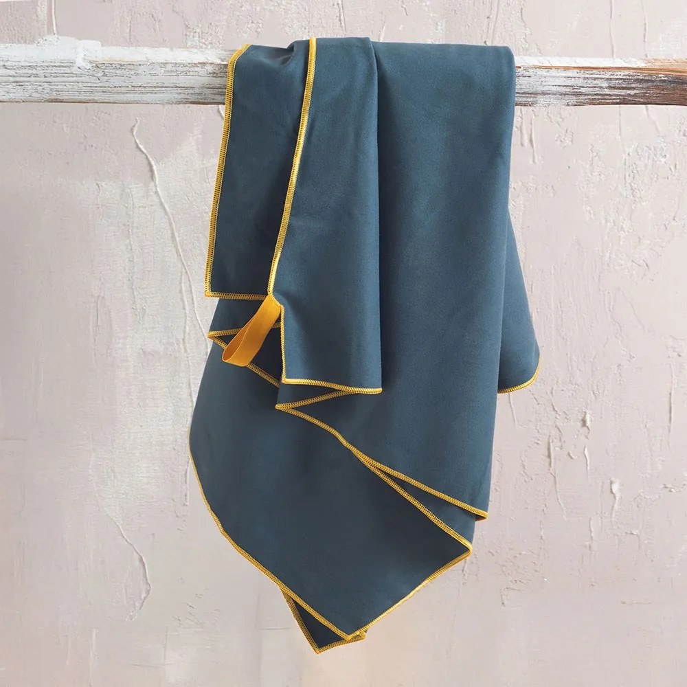 Πετσέτα Θαλάσσης Urban New Greyzoblue Ρυθμός Θαλάσσης 90x160cm Microfiber