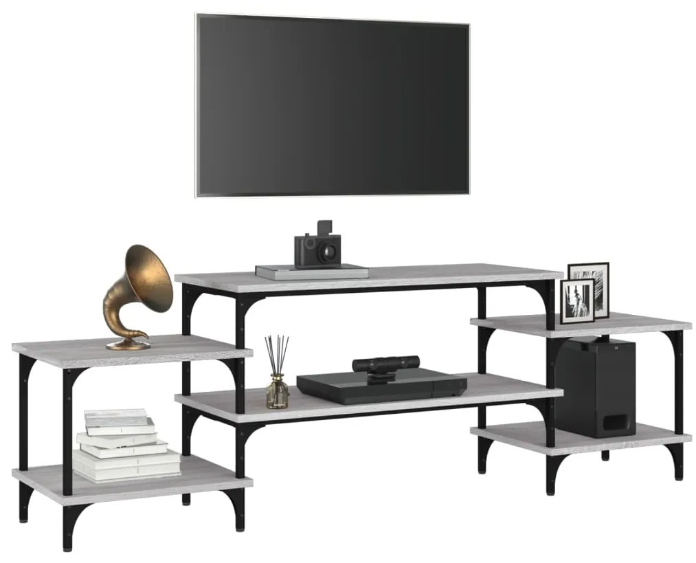 vidaXL Έπιπλο Τηλεόρασης Γκρι Sonoma 157x35x52 εκ. Επεξεργασμένο Ξύλο