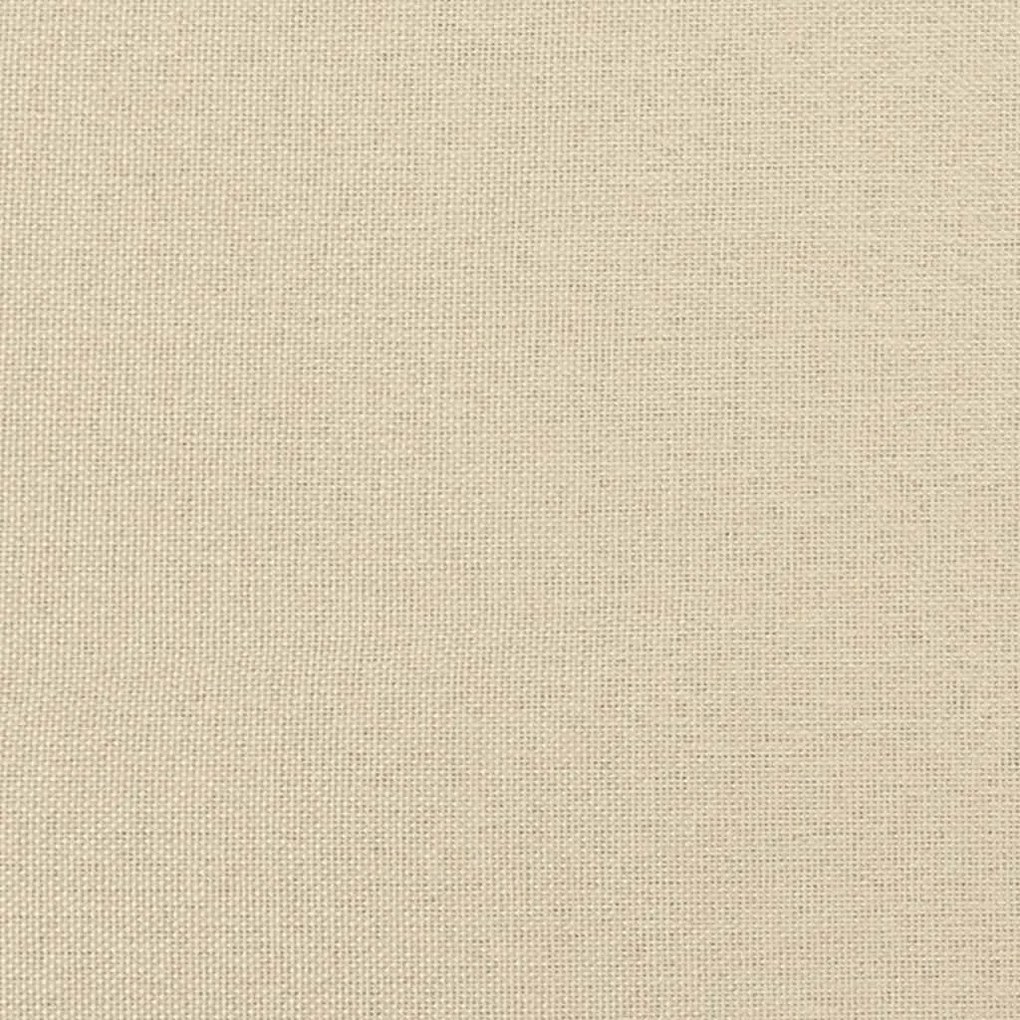 Οθωμανικό κρεβάτι με στρώμα Cream 120x190 cm Ύφασμα - Κρεμ