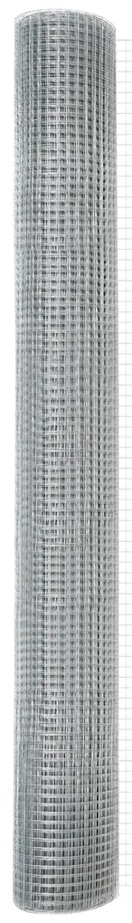 vidaXL Σιδερένιο Πλέγμα Φράχτη 1.4x25 μ Γαλβανισμένος Χάλυβας