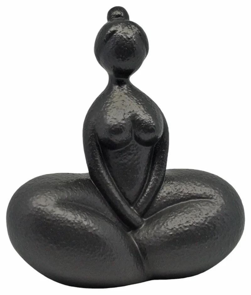 Διακοσμητική Φιγούρα 842957 21,6x12,3x24cm Black Mat Ankor Ceramic