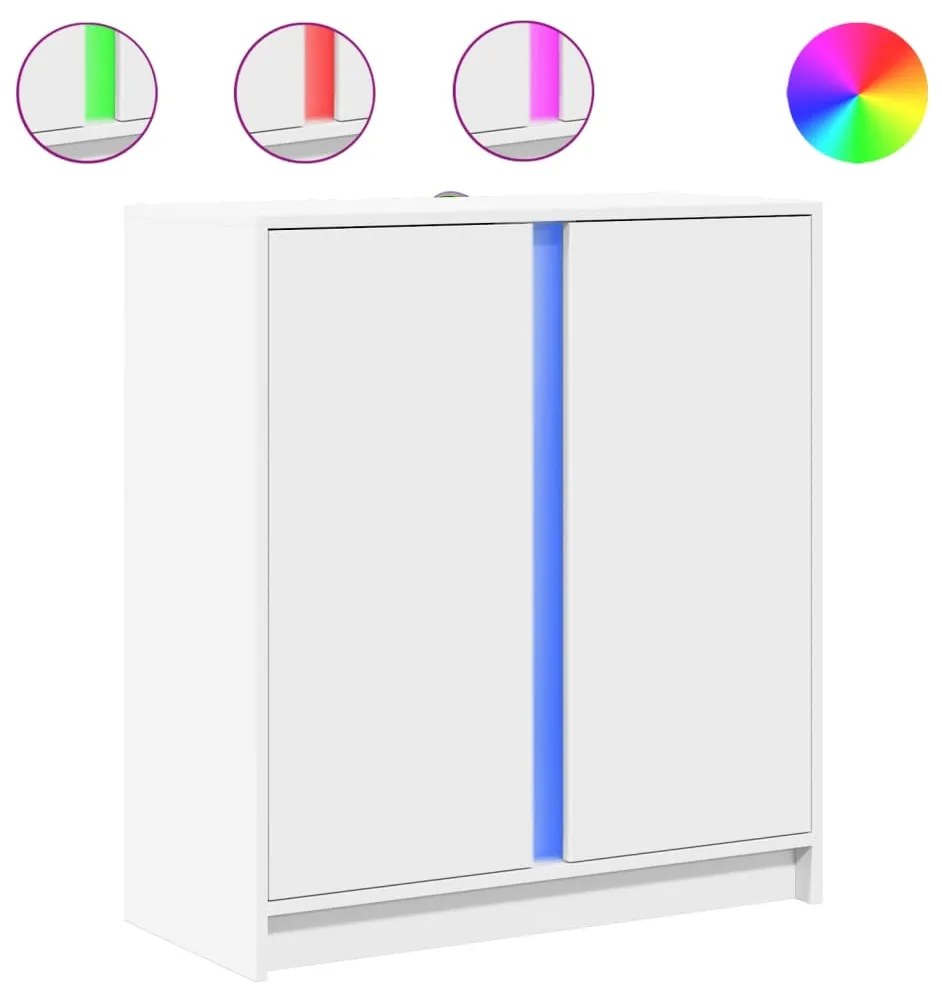 ΜΠΟΥΦΕΣ ΜΕ ΦΩΤΑ LED ΛΕΥΚΟΣ 77X34X85 ΕΚ. ΑΠΟ ΕΠΕΞΕΡΓΑΣΜΕΝΟ ΞΥΛΟ 852131