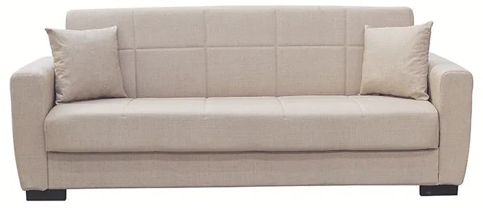 ANIMA LIGHT BROWN ΥΦΑΣΜΑ 3ΘΕΣΙΟΣ ΚΑΝΑΠΕΣ/ΚΡΕΒΑΤΙ ΜΕ ΑΠΟΘ.ΧΩΡΟ