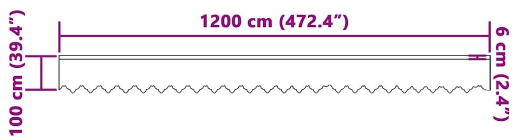 vidaXL Κουρτίνες με κουρτίνες Άλλο Λευκό 1200 x 100 εκ. Πολυεστέρας