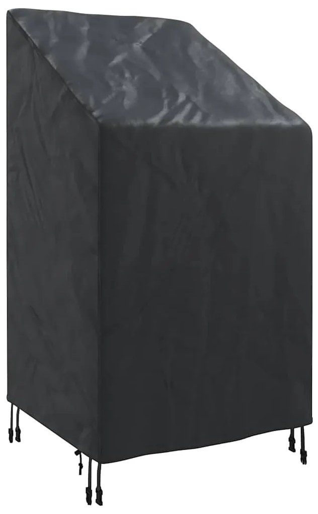 vidaXL Κάλυμμα Κήπου για Καρέκλα Μαύρο 70 x 70 x 85 / 125 cm Ύφασμα 210D