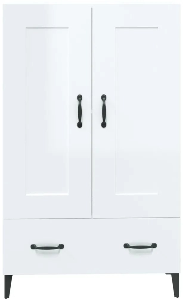 vidaXL Ντουλάπα Γυαλιστερό Λευκό 70x31x115 εκ. από Επεξεργασμένο Ξύλο