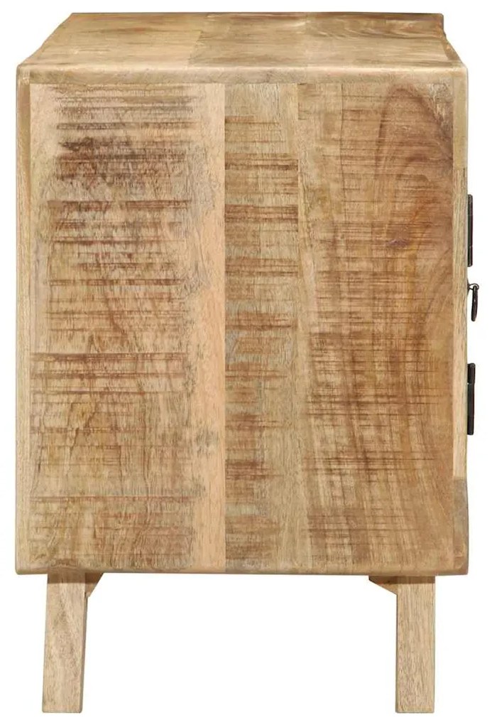 ντουλάπι τηλεόρασης vidaXL 105x46x32 cm μασίφ ξύλο ακατέργαστο μάνγκο