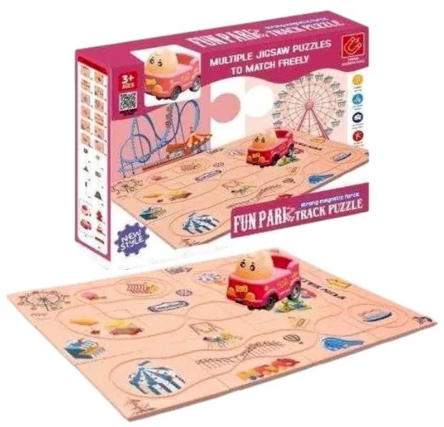Προσχολικό Επιτραπέζιο Παιχνίδι Track Puzzle Fun Park