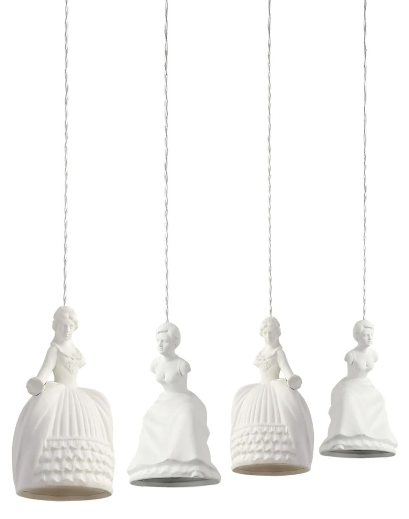 Φωτιστικό Οροφής  SE171-4 HANDAN &amp; LATIFE WHITE PENDANT+ - 21W - 50W - 77-3678