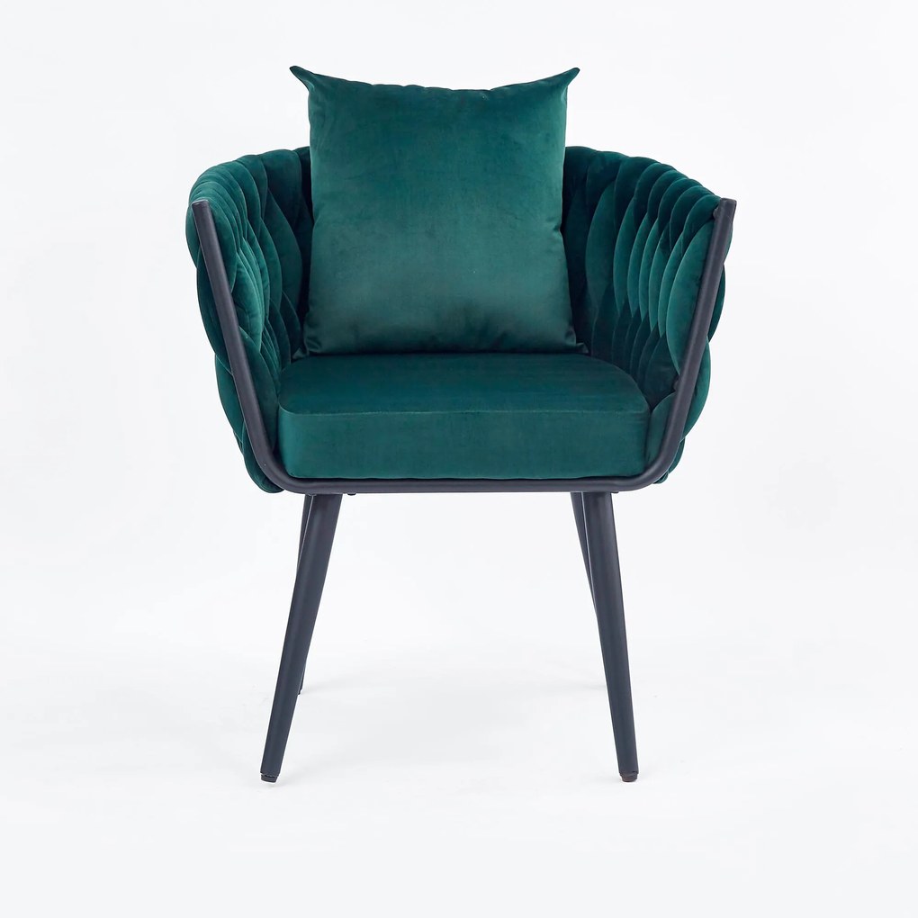 AVATAR 2 leisure armchair dark green/ black DIOMMI V-CH-AVATAR_2-FOT-C.ZIELONY